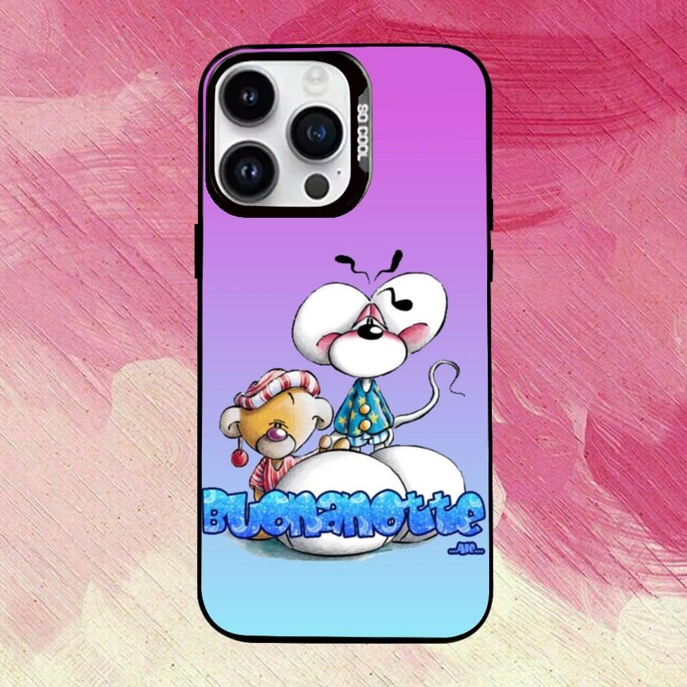 CUTE D-Diddl R-Rat-DR  Phone Case For iPhone 17,16,15,14,13,12,11 Plus,Pro Max,XS,Colorful Silver Black Cover