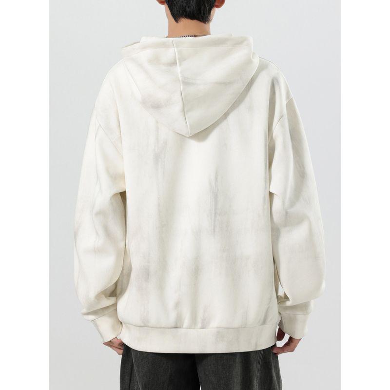 Men's Casual Loose Long-Sleeve Hoodie with Cut Tags, Clearance Sale, Trendy Autumn Style