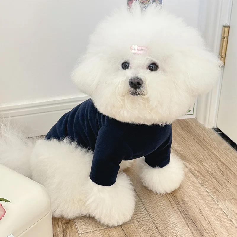 Autumn and Winter Clothing Plush Pet Dog Clothing Teddy Bear Schnauzer Small Dog Leggings Dog Christmas Clothes Pet Clothes