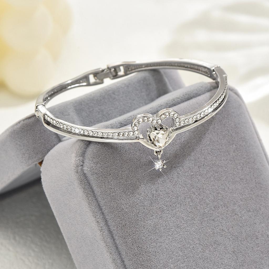 Fashion, Star And Moon Full Diamond Bracelet Women'S Ing Niche Popular Bracelet Jewelry