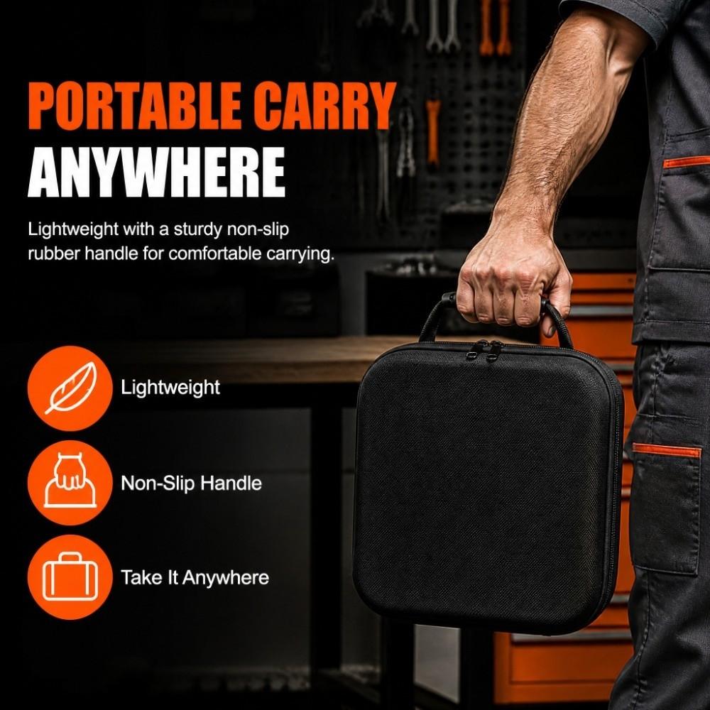 Oxford Fabric Tool Organizer Case PU Leather Accessory Storage Case Portable Tool Pouch Bag Drill