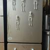 Mini Colorful Skeleton Fridge Magnets Funny Halloween Bone Decor Magnetic Toys Refrigerator Home Halloween Party Decoration
