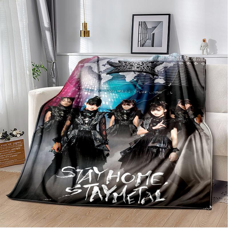 Pop Metal Band Throws Blanket for Kids Couch Sofa Travel Home Picnic Hiking Bed Beding Super Soft Flannel Blanket birthday gift