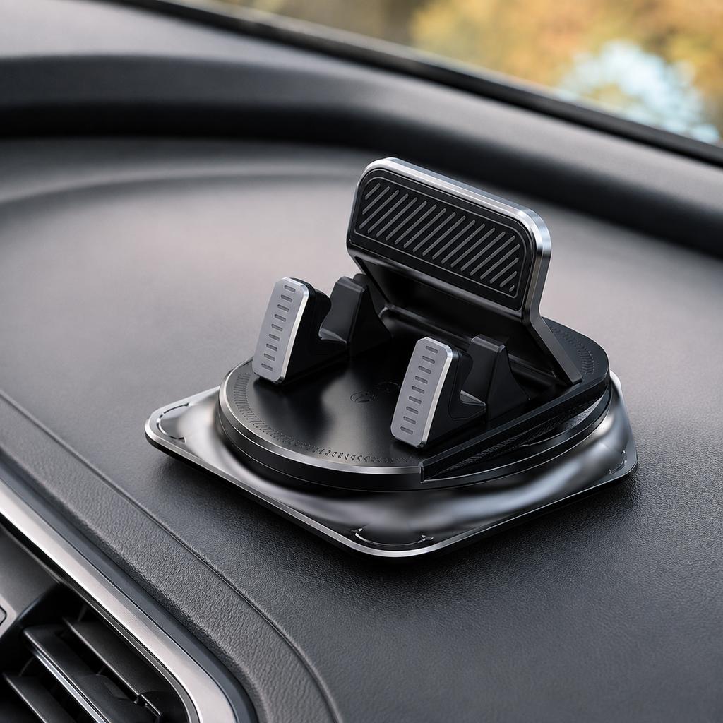 360° Rotating Car Phone Holder Super Strong Dashboard Suction for All Phones Universal Anti-Shake Car Mount Accessories