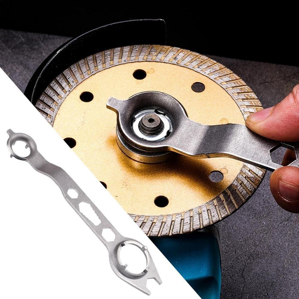 Stable Clamping Angle Grinder Wrench Labor Saving Remove Repair Spanner  Maintenance Tool