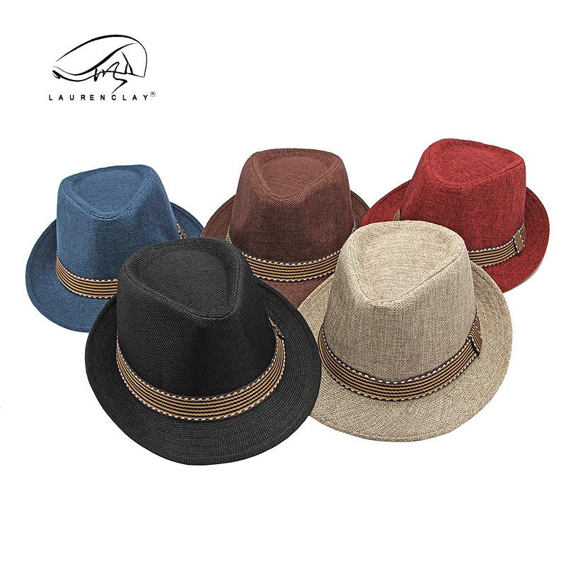 Parent-child Hat Men's Summer Sun Protection British Retro Jazz Hat Fashion Beach Hat Sun Protection Shade Top Hat Women
