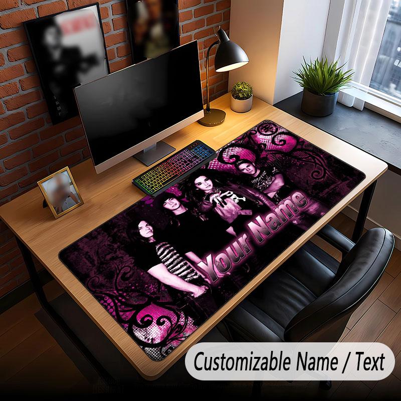 Custom Name Extended Mouse Pad,Tokio Hotel Gaming Desk Mat For Home Office Desktop Decor