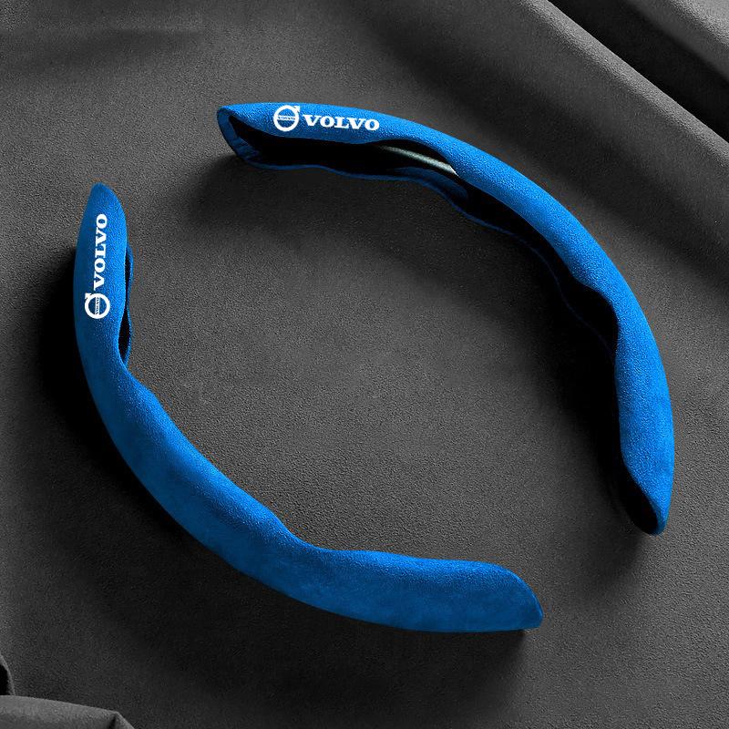 Wildleder Lenkradabdeckung Booster Rutschfeste Abdeckung Für Volvo R Design XC90 XC60 S60 V40 XC40 V60 V50 S40 XC70 C30 C70 C40 S70