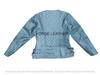 Elegante Giacca da Donna in Pelle Nuova Grigia Fatta a Mano Agnello Casual Biker Motociclista