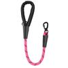 Dog Leash Short Dogs Leash Reflective Leashes for Large Dog Walking Nylon Pet Chain Comfortable Handle Dogs Leashes 62cm Rope