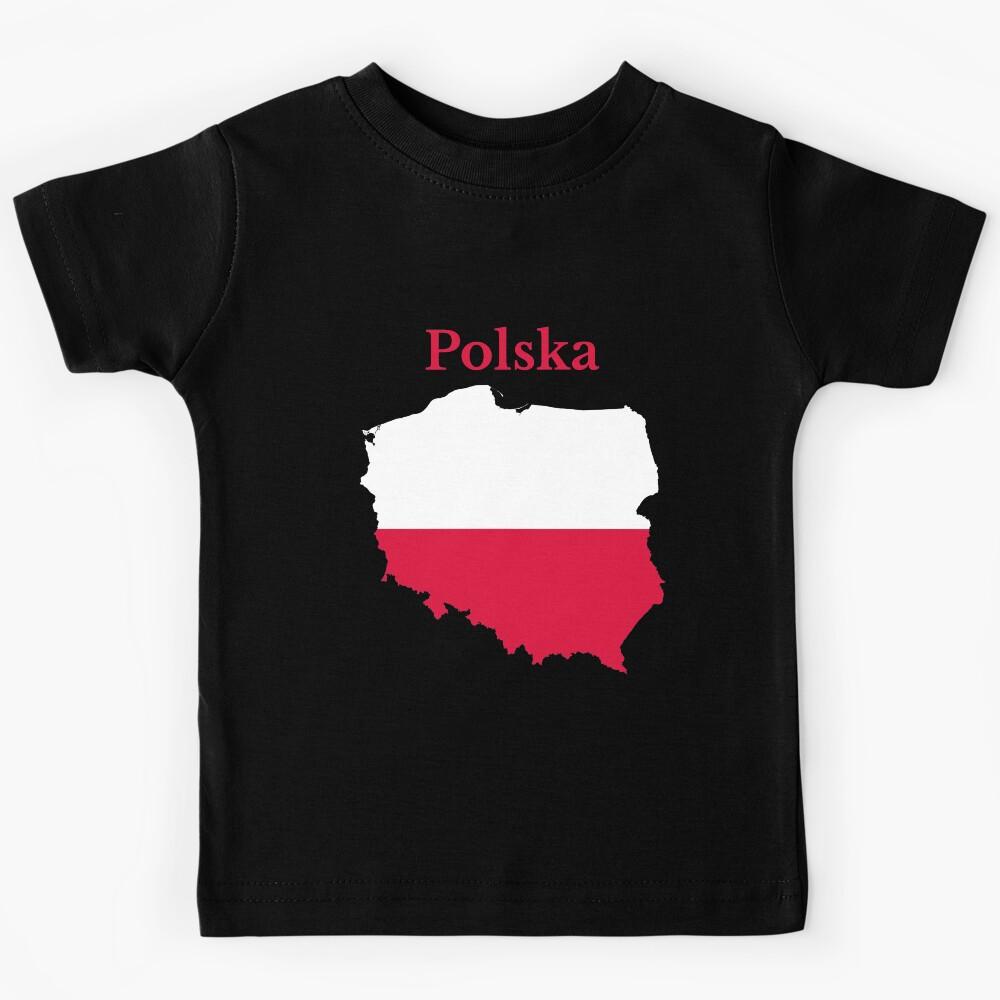 Poland Map Flag Design. Kids T-Shirt 170