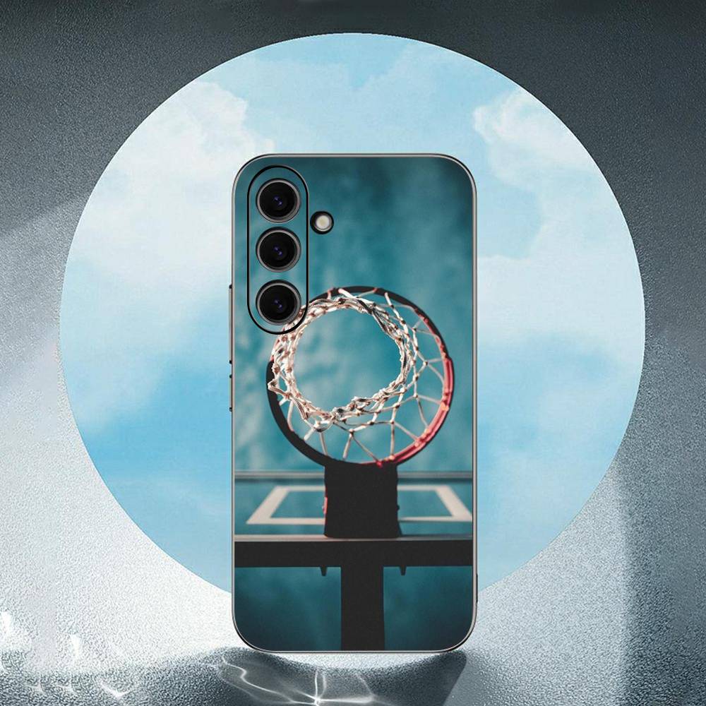 

Basketball Basket Luxury Black Phone Case For Samsung Galaxy S23 S24 S25 Ultra S22 Plus S21 SamsungS20fe
