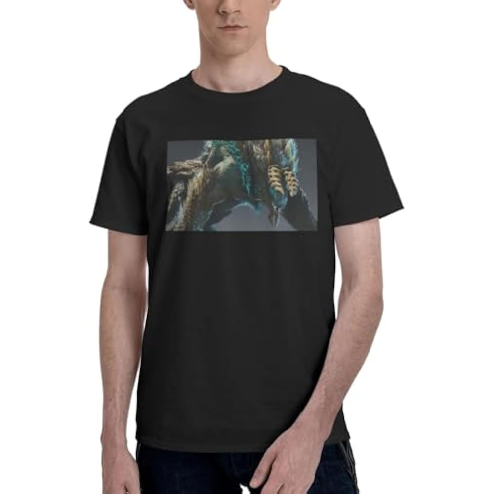 Monster Hunter T Shirt Short Sleeve Summer Clothes Round Neck T Shirt Mens 100% Cotton T Shirt Sw...