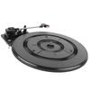 Record Player Turntable Black Plastic Belt Drive Gramophone Turntable Instrument Accessory