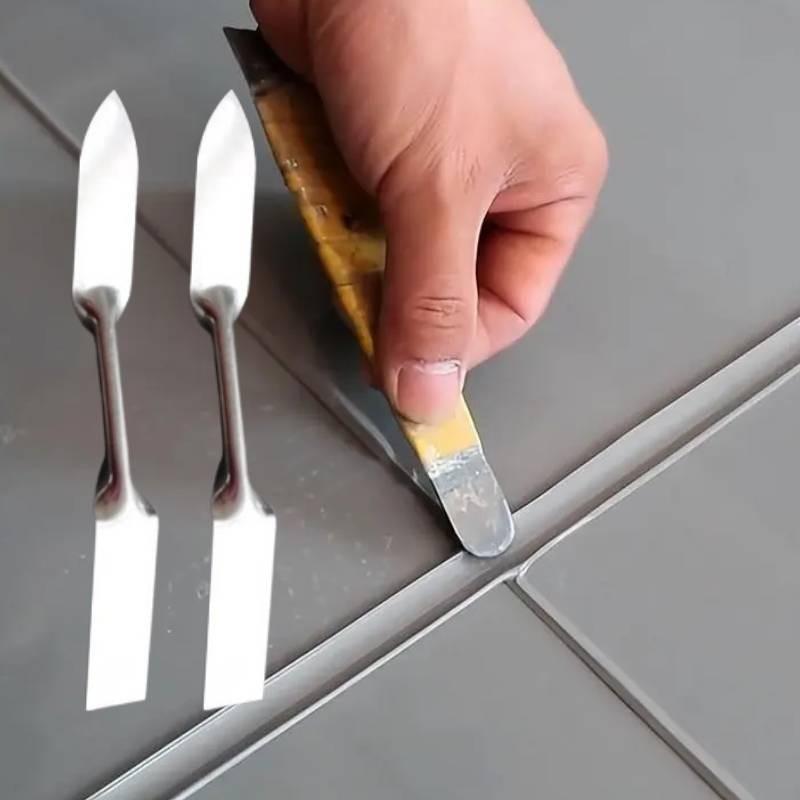 New Angle Glass Glue Scraper Stainless Steel Putty Knife With Chromium Vanadium Steel Body