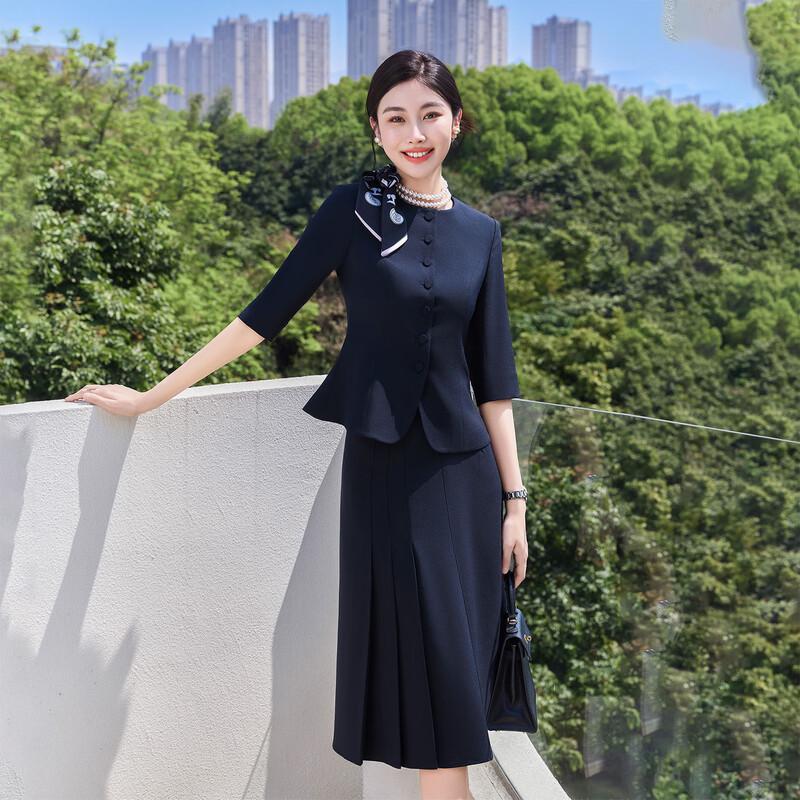 Tluoman Women's Summer Professional Two-Piece Suit Set