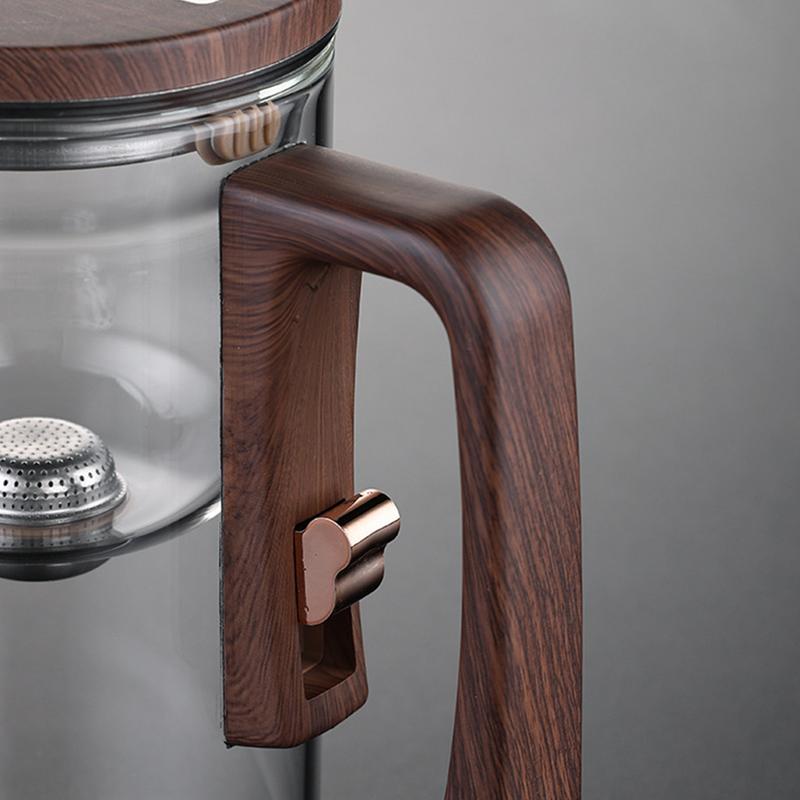 Skleněná čajová konvice s infuzérem 520ML/720ML Čajová konvice Oddělení vody Vnitřní magnet Jednoklikové magnetické filtrační sítko na čaj Sada šálků