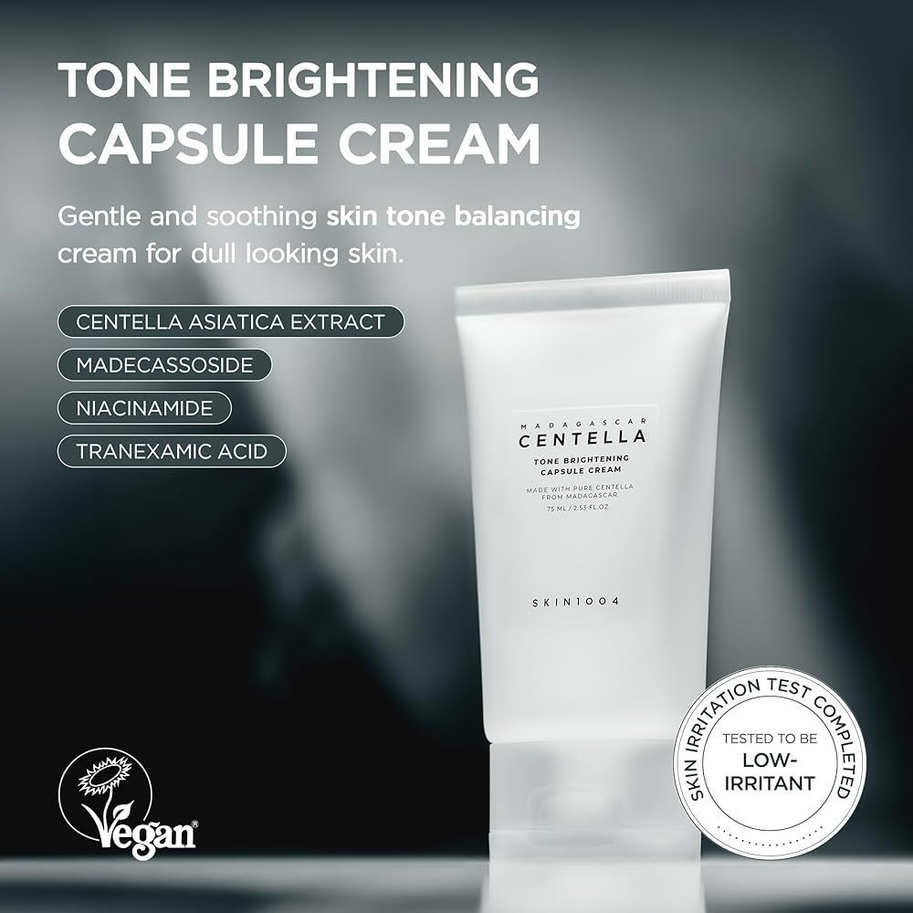 SKIN1004 Madagascar Centella Tone Brightening Capsule cream 75ml / Moisturizing, Korean Cosmetics, Kbeauty