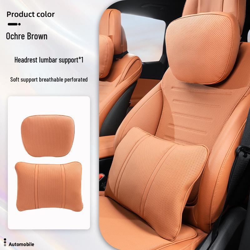 Luxurious Breathable Neck and Lumbar Seat Cushion Set for Maybach