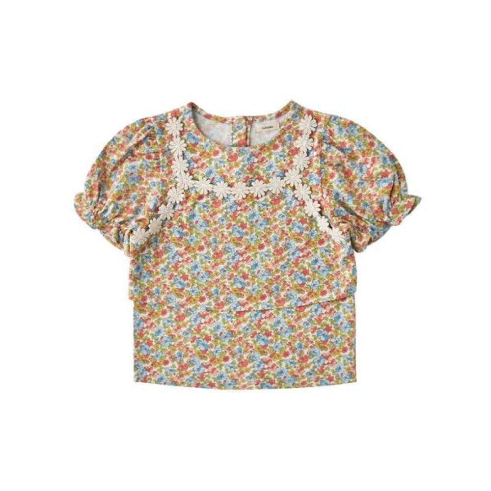 

Lullaby LiTTle Ground Flower BusTier T shirT 76312 332 10 RED/145