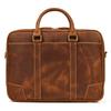 New Designer Leather Laptop Briefcase Genuine Leather Men's Computer Bag Working Handbags Tote Bag Man Male 14 Inch Shoulder Bag