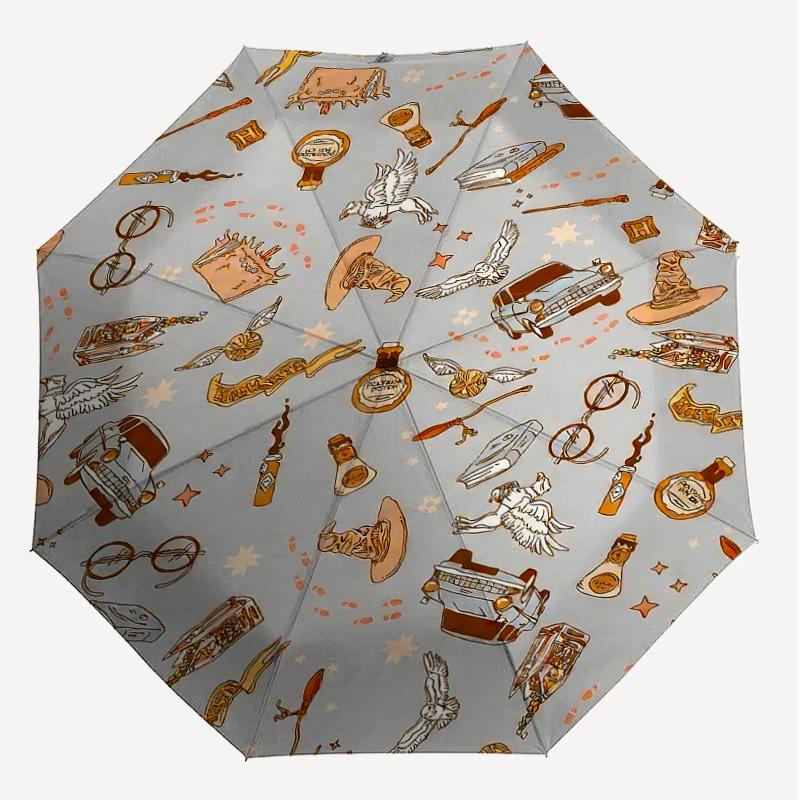 1PC Warner magic wizard Umbrella-8-Rib Reinforced, Automatic Open, Lightweight-A110