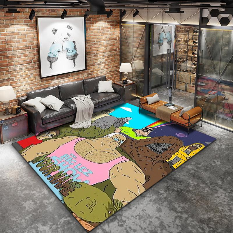 Big Lez Show Theme Custom Name Carpet Rug For Living Room Bedroom Home Sofa Decoration Kids Play Nonslip Floor Mat