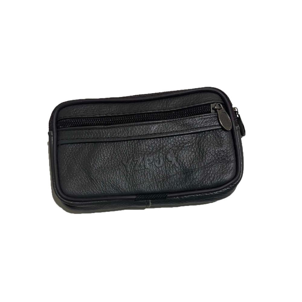 

Износостойкая Натуральная Коровья Кожа Сумки-ремни Мужская Поясная Сумка Носить Ремень Карман Кошелек Поясная Сумка 17CM-Double