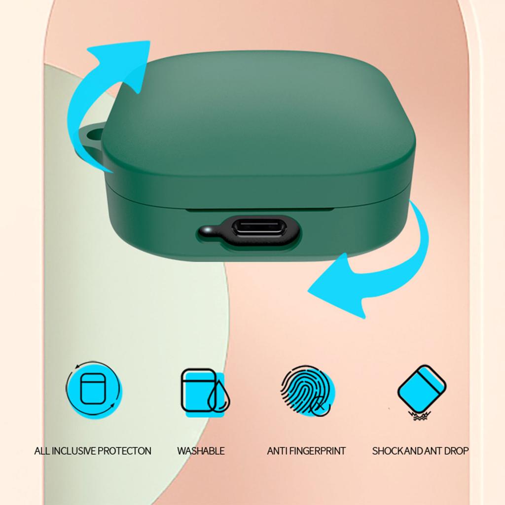 Verbesserte Silikonhülle, rutschfest und stoßfest, Schutz, flexible Aufbewahrungstasche für Ohrhörer, passend für Buds 6-Ohrhörer