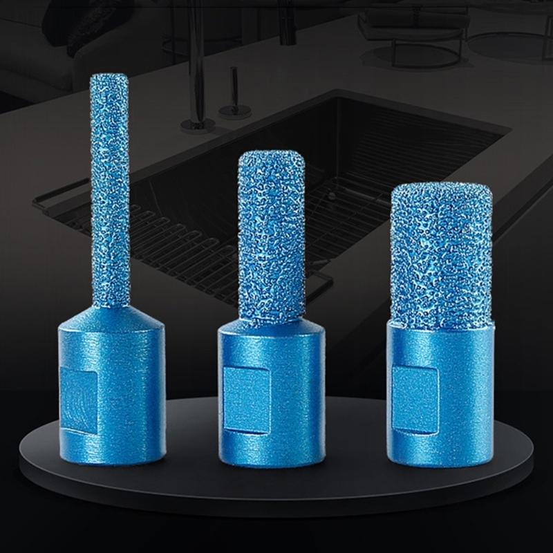 Pack of 3 100 Angle Grinder Grinding Head Durable Tips for Marble, Granite, and Quartz Countertops  6/10/15mm Diameter