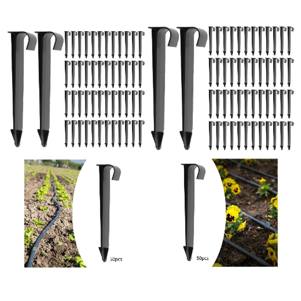 50pcs Landscape Stakes Grounding Stakes Anchoring Spikes Garden Stakes for Patio