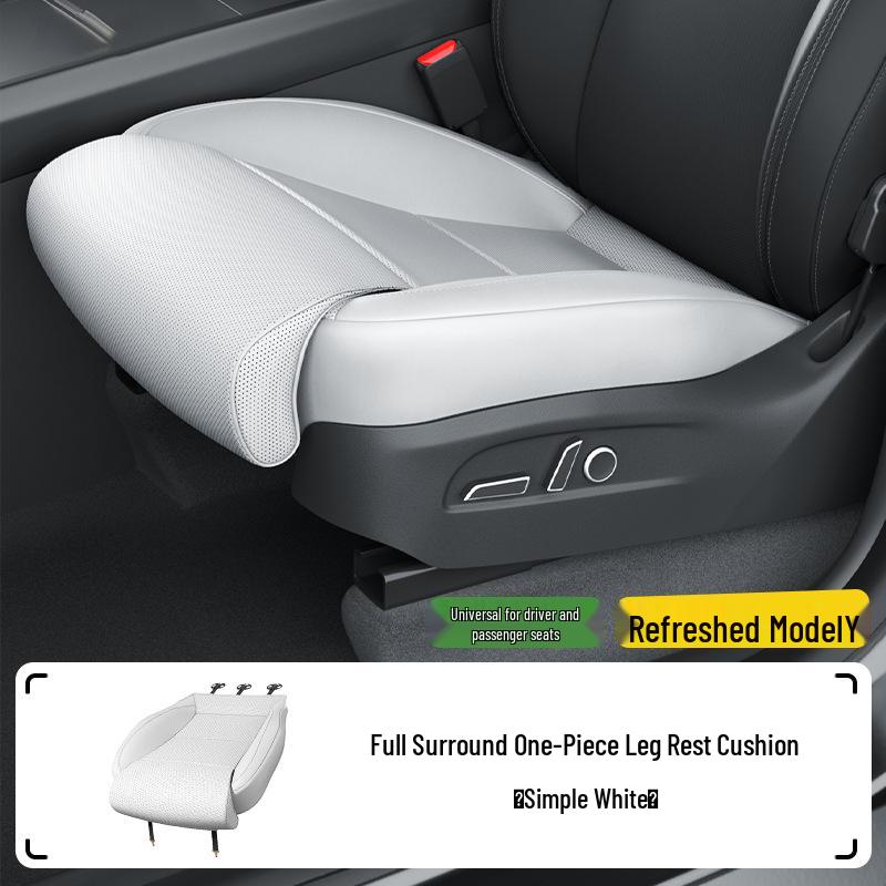 Cuscino e Coprisedile Compatibili per Tesla Model Y/Model 3 con Estensione Gambe e Poggiapiedi