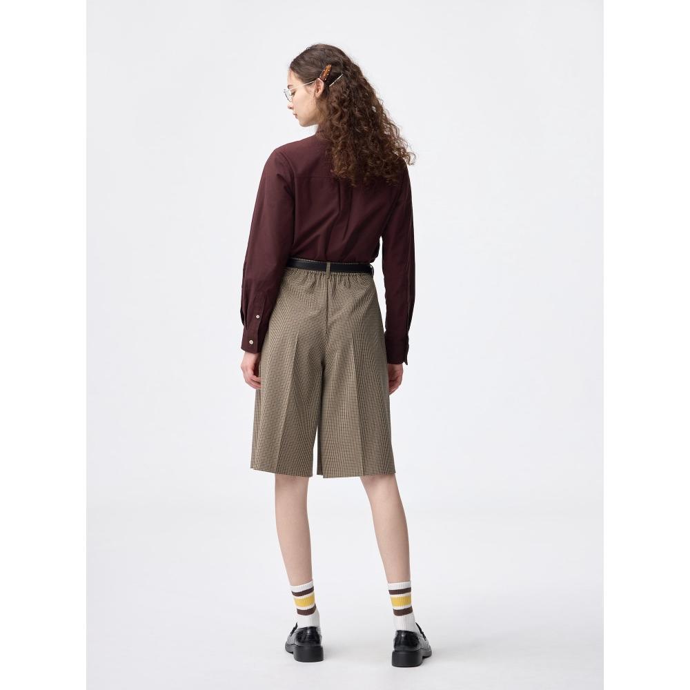 Gu Bermudové šortky s kostkovaným vzorem