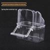 Transparent Splash-Proof Bird Cage Food Box for Parrots