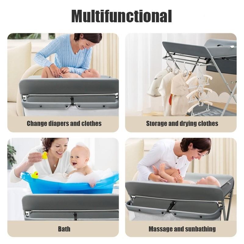 0-3 Years Old Diaper Nursing Table Household Baby Diapers Changing Table Foldable Multifunctional Newborn Care Table