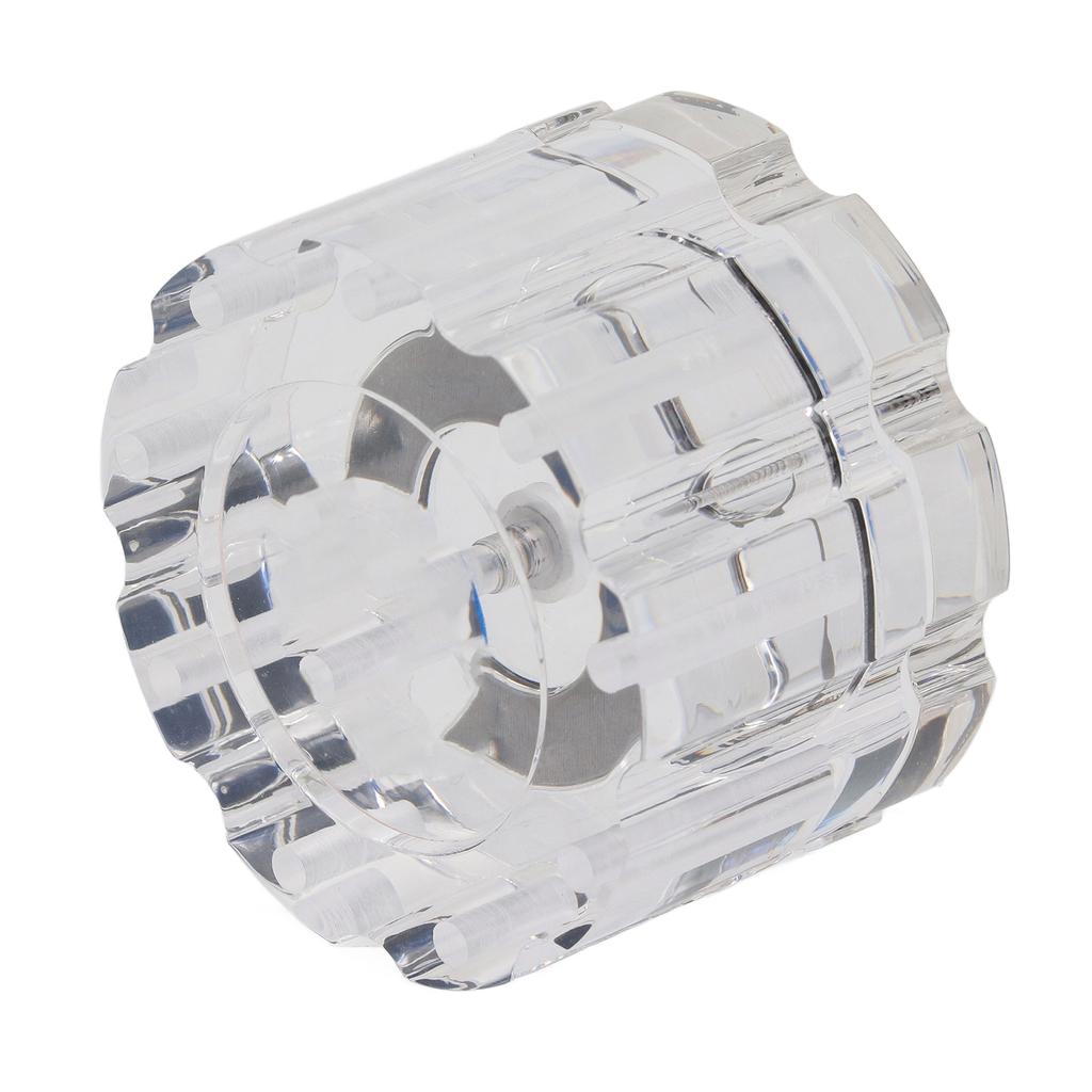 Screwdriver Storage Box 9 Holes 360 Degree Rotatable Tweezers Storage Base Slip Proof Acrylic Screwdriver Holder