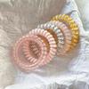 4Pcs Womens Spiral Hair Ties Telephone Wire Cord Elastic Hair Bands Accessories For Daily Travel Party Use