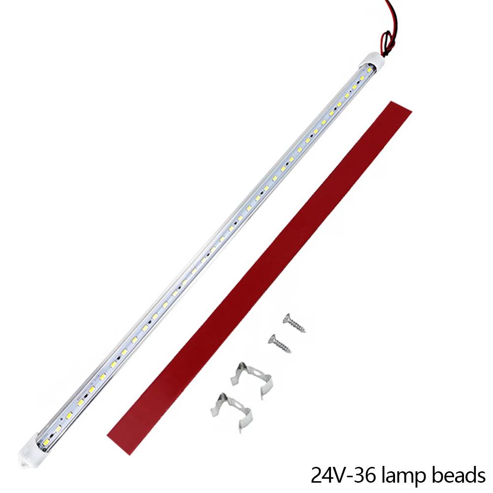 12-80V 24/36 LED Car Interior Light Lamp Strip Bar on/Off Switch for Van Lorry Truck Camper Caravan Camping RV Caravan