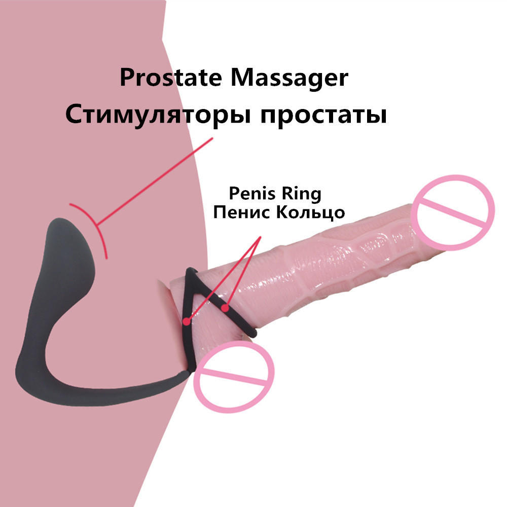 Silicone Waterproof G Point Stimulate Prostate Massager Anal Vibrator  Toys 