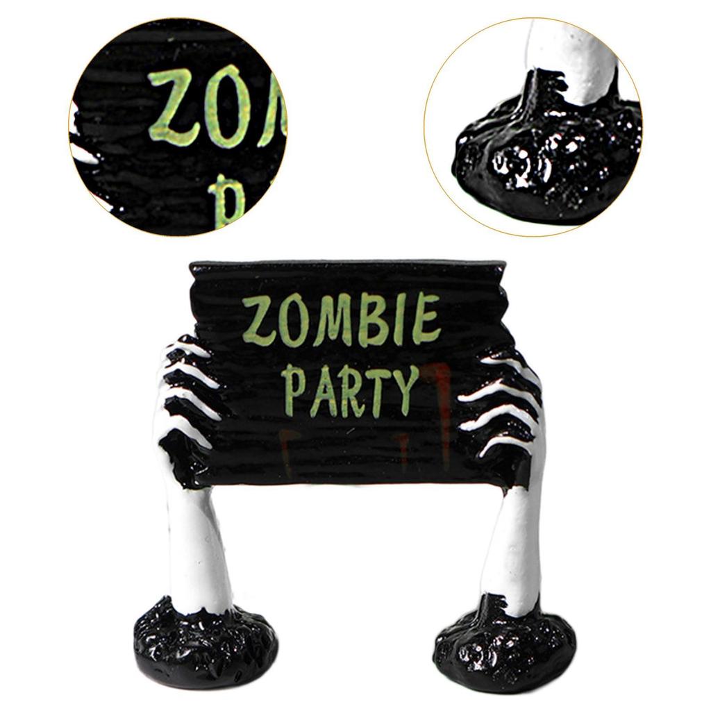 Halloween Figuren Sammlung zur Szenendekoration mit Mini-Statuen