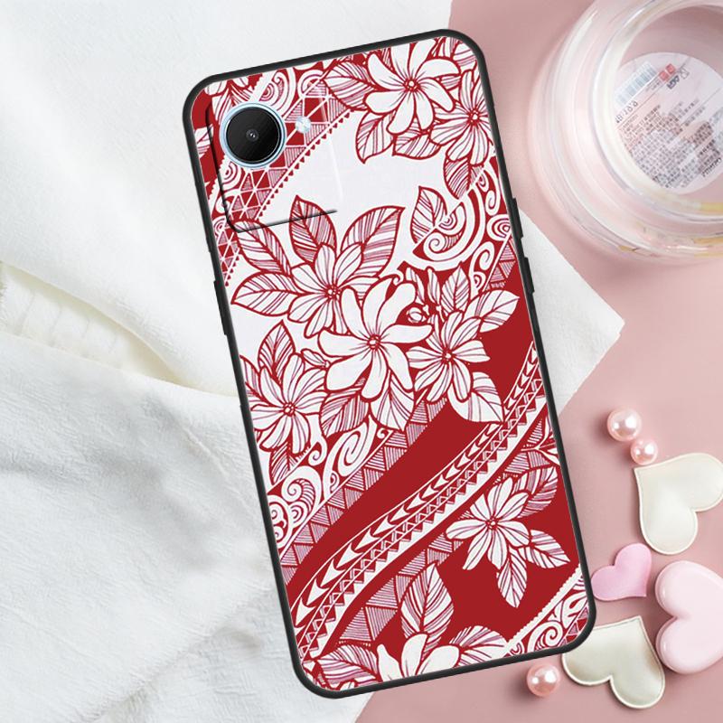 

Maori Polynesian Samoan Tribal For Realme 14 Pro Plus 10 11 12 13 GT 7 Pro GT 5 6 6T C67 C61 C53 C51 C21Y C25S C75 C55 Case Realme C51