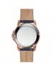 **Grant Series Leather 3-Hand Watch** **Fossil** Featuring Quartz/automatic Movement, Stainless Steel Casing, Scratch-resistant Classic Design.