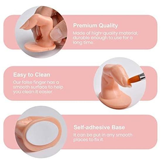 Kalolary Manicure Handübung ist geeignet für Acrylmaniküre und Manikürehände, die sich flexibel biegen lassen. Sie wird mit 500 künstlichen Nägeln und einem