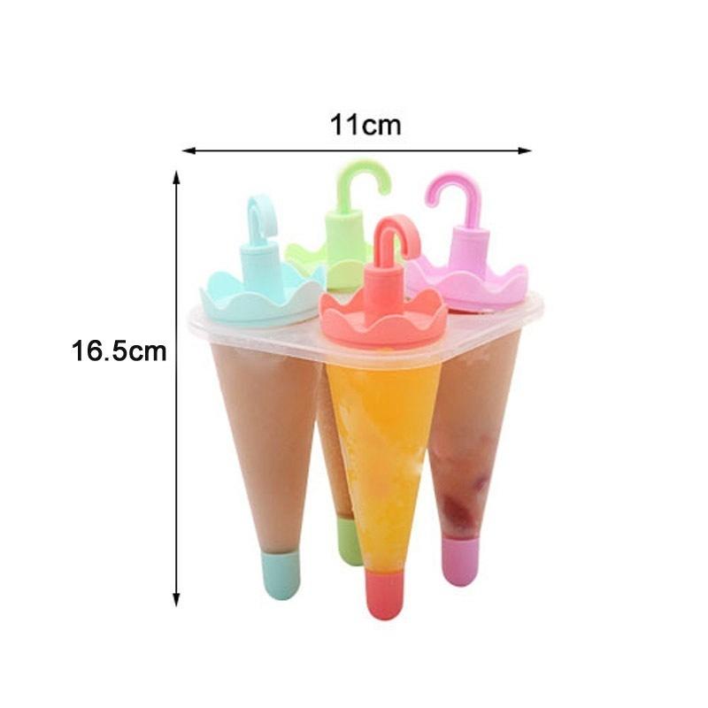 Ice Making Summer Umbrella Shape DIY Ice Cream Mould Pops Juice Popsicle Mould Pudding Jelly Molds C LS