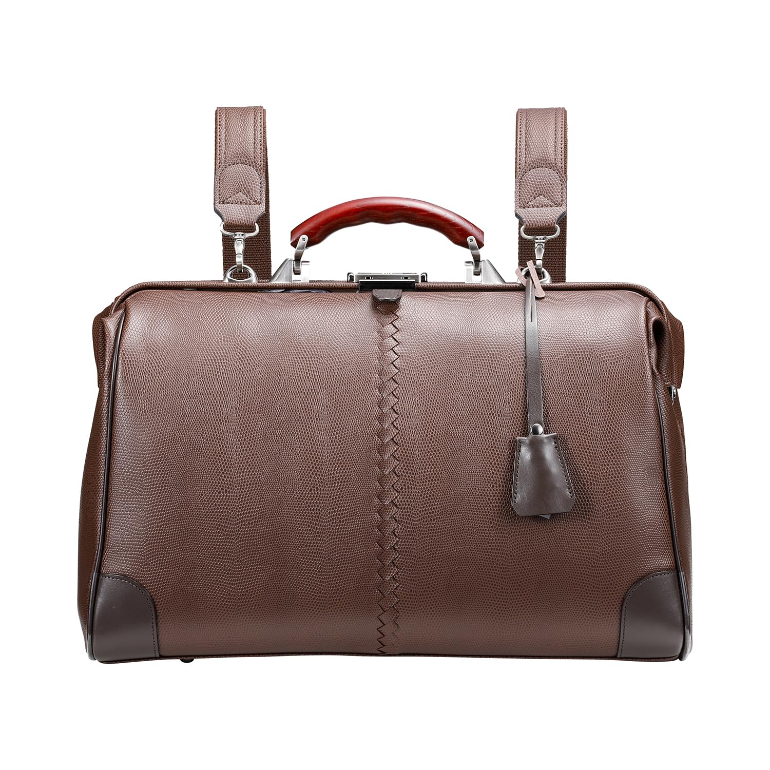 

LIZARD Toyooka synthetic horizontal L [YOUTA] Bag, Japanese-made leather, type, chocolate, шоколадний