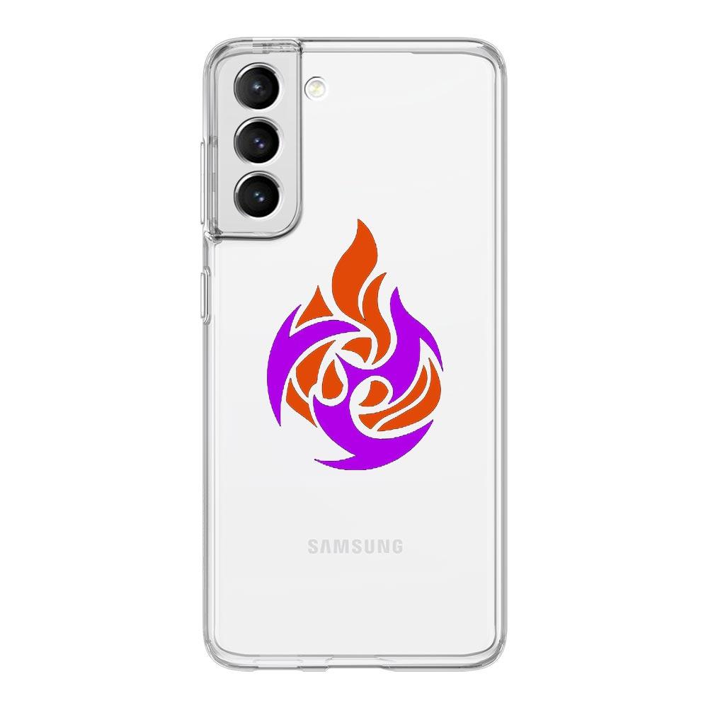 Genshin impact Logo Phone Case For Samsung Galaxy S22 S21 S20 FE Ultra 5G S10 S10E S9 S8 Plus Note 10 Soft Clear Full Lens Cover
