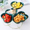 Iron Art Ceramics Snack Tray Decoration Display Stand Snacks Platter Fruit Plate Dried Fruit Snack Bowl Candy Plate Cake Stand
