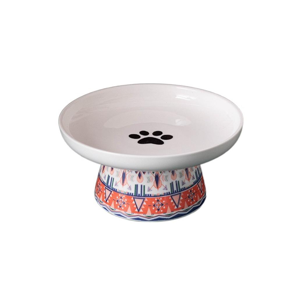 Cute Pet High Foot Bowl Creative Pet Drinking Feeder Dog Food Feeding Basin  Water Container