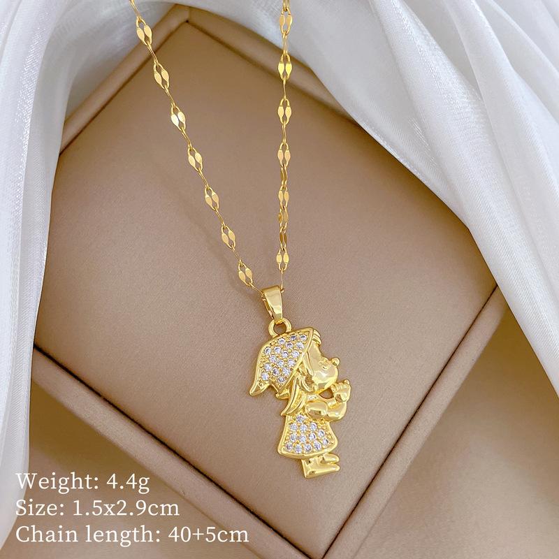 Planet Starry Sky Full Of Diamonds, Slightly Inlaid Design Temperament Shining Necklace Female, Simple Pendant