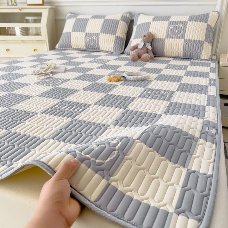 

Трехсекционный латексный коврик, летний прохладный латексный чехол из ледяного шелка, легкий роскошный коврик для кондиционирования воздуха, тонкая летняя простыня 90x200cm 2 piece set